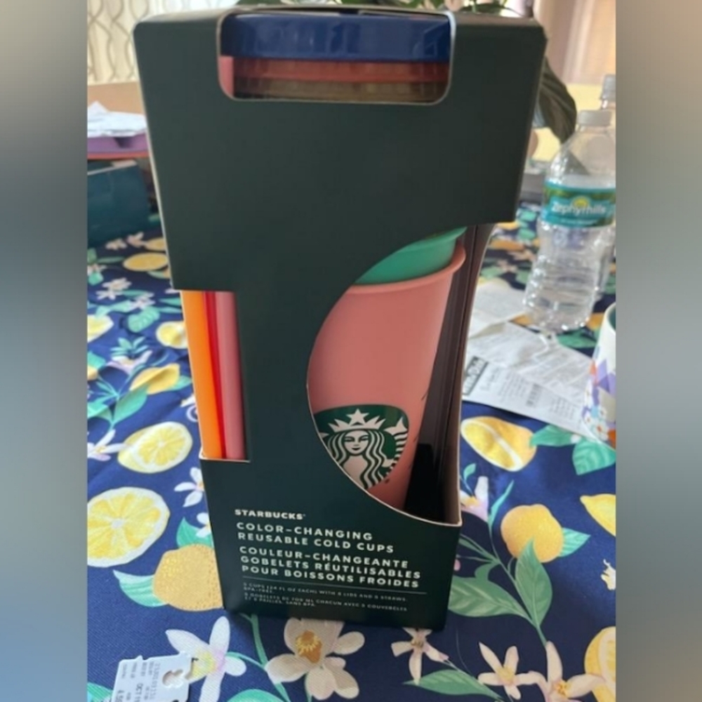 Starbucks colour changing reusable cold cups